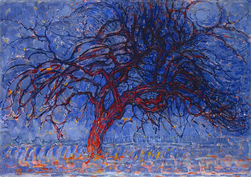 Piet Mondrian, Evening; Red Tree (Avond; De rode boom), 1908–10, oil on canvas, 70 x 99 cm, Gemeentemuseum Den Haag
